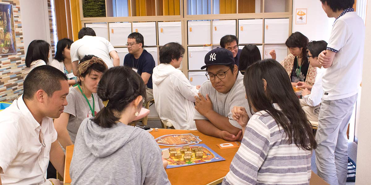 ゲストMCの偏愛ボードゲーム会：遊戯中の様子